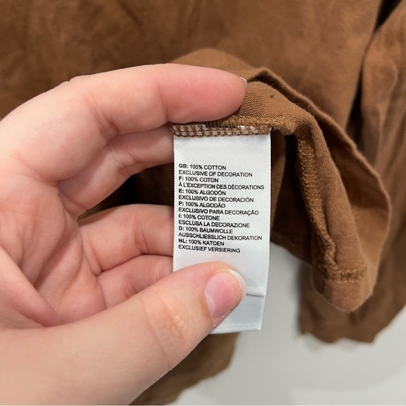 The North Face Box Back Print Long Sleeve T-Shirt in Brown Men’s Medium - Picture 7 of 11